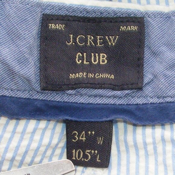 J. Crew Shorts, 34, Blue Seersucker, Club, Cotton, Bermuda - Picture 9 of 11